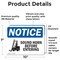 Signmission Sound Horn Before Entering, 10 in W x Rectangle, Vinyl Decal OS-2PACK-NS-D-710-L-16592 - alternate 2